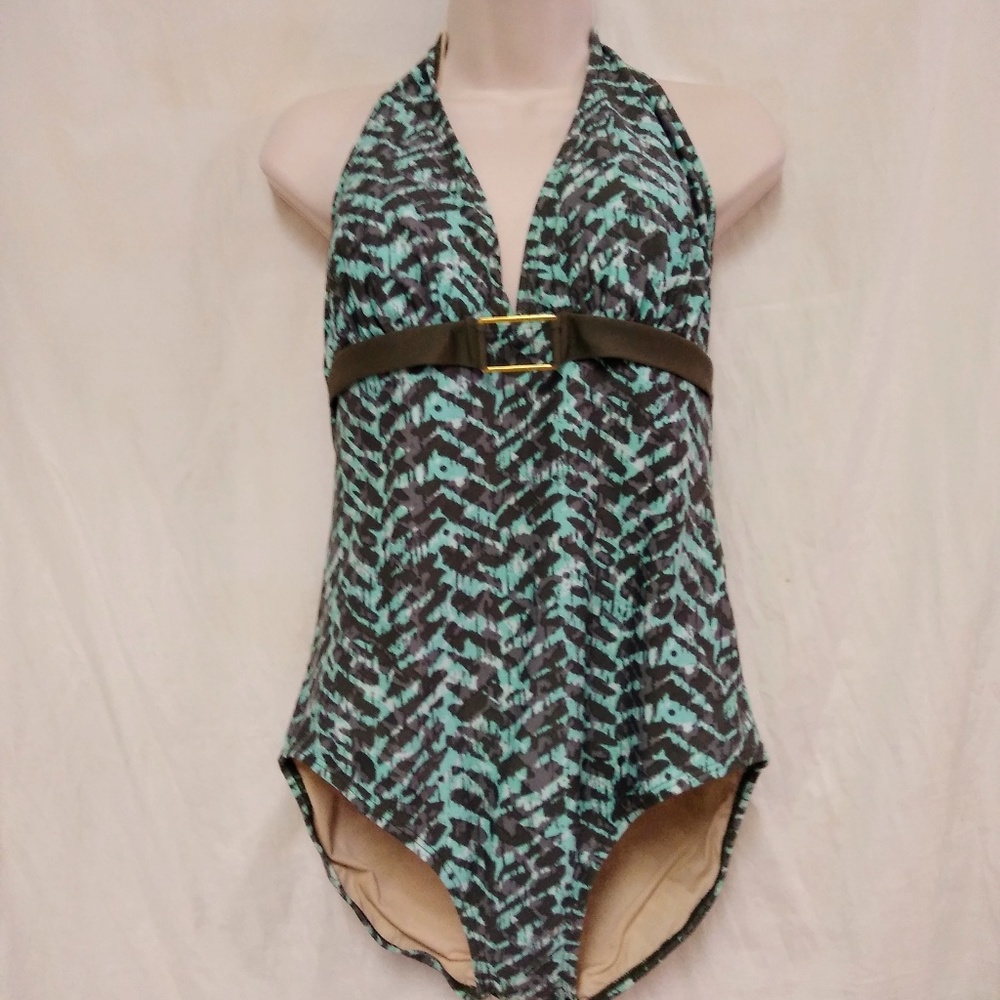Sands Point Swimsuit One Piece XL Halter Style
